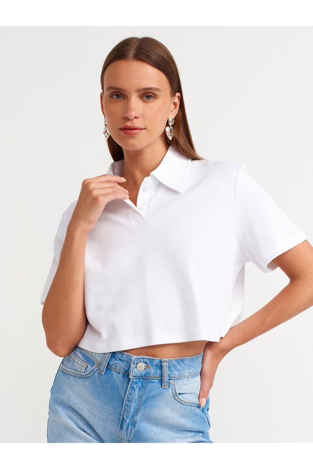 71507 Klasik Denim Mom Şort-Mavi - 3