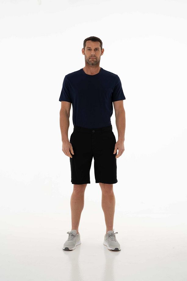 Erkek Siyah Regular Fit Şort Y25505278501 - 7