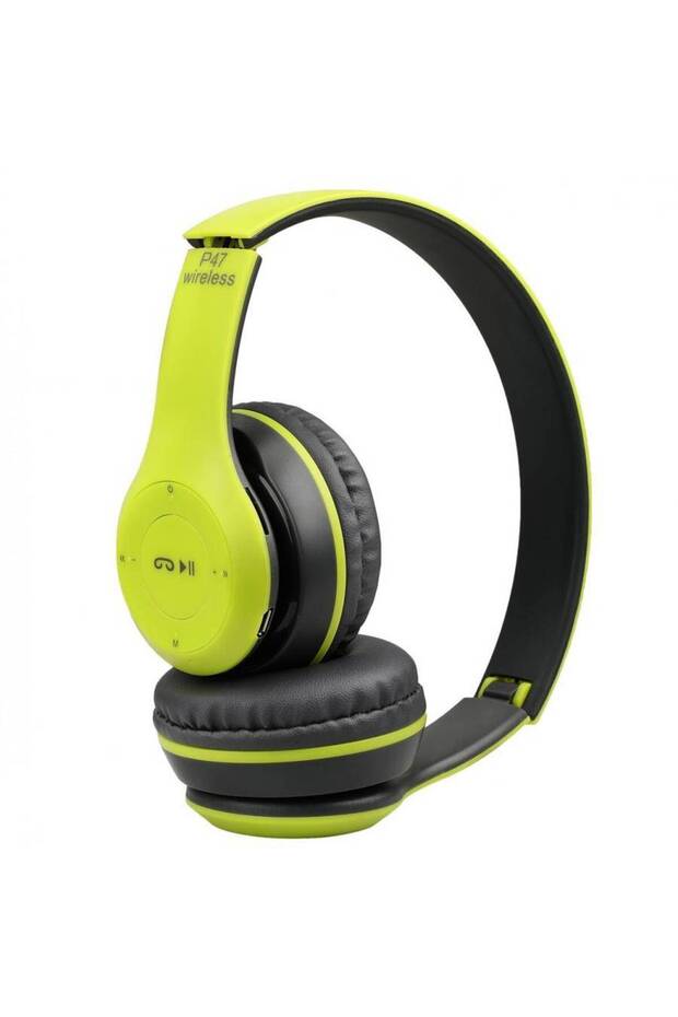 P47 Kulaküstü Bluetooth Kulaklık 5.0+EDR Yeşil - 1