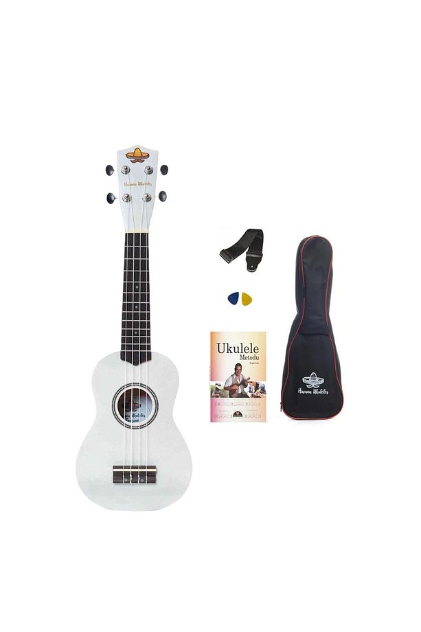 HK-21W Soprano Ukulele +Taşıma Çantalı + Pena + Askı + Method - 4