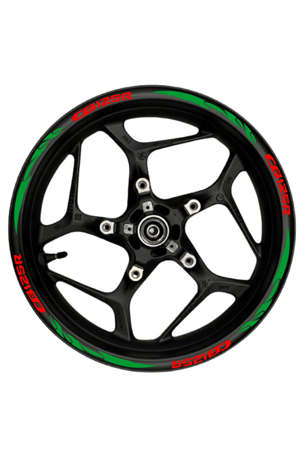 شريط مخلب عاكس أخضر مكتوب باللون الأحمر CB125R