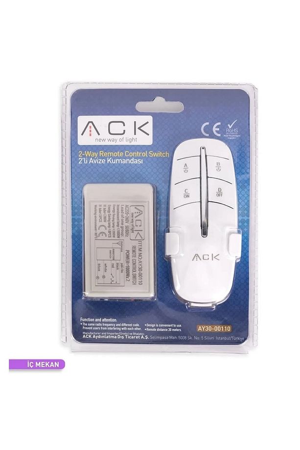 Ay30-00120 220v Üçlü Avize Kumandası - 3