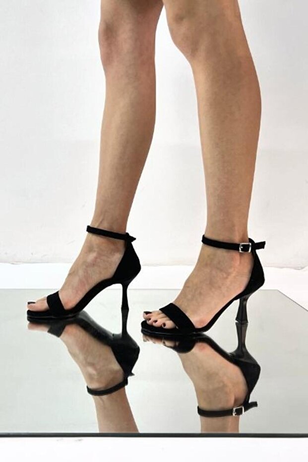 Siyah Süet Tek Bant Ayakkabı LK210 - 3