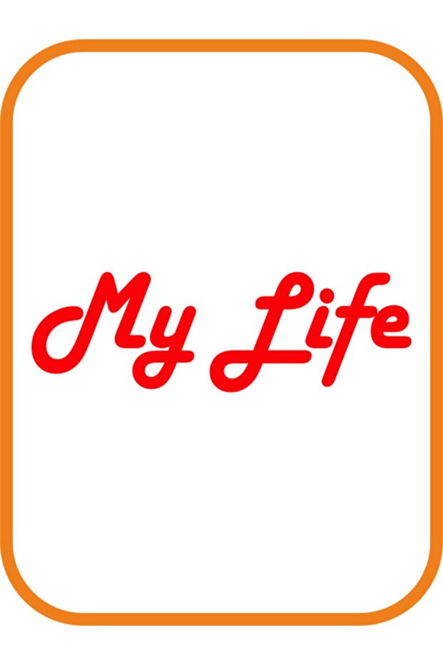 ملصق My Life - My Life Auto Engine الجديد المخصص باللون الأحمر مقاس 20*7 سم