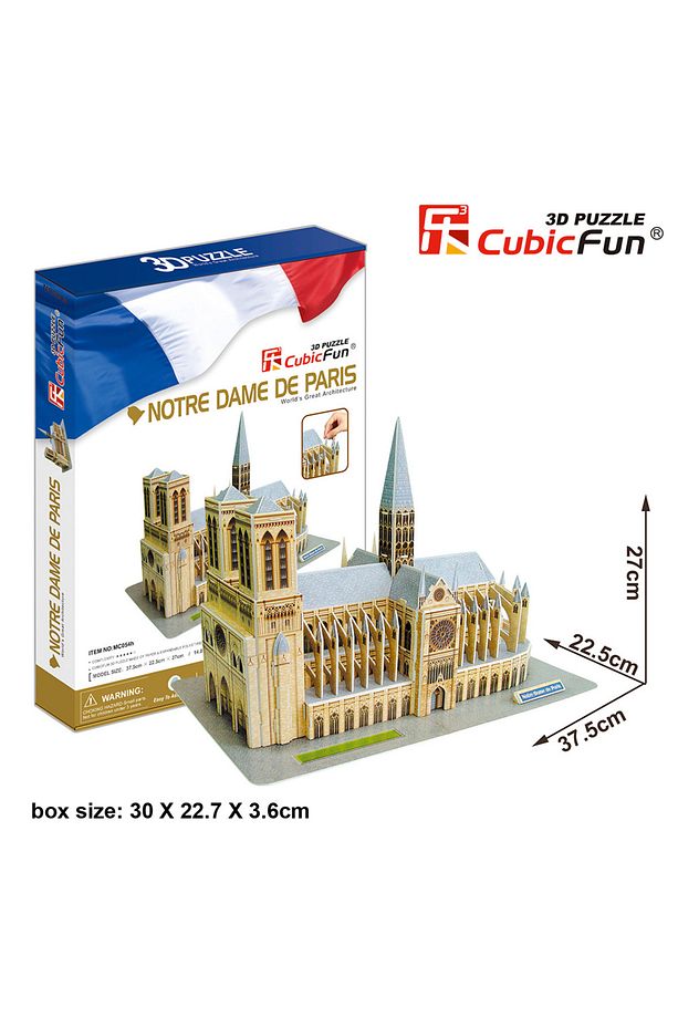 3d 74 Parça Notre Dame Kilisesi - Fransa - 4