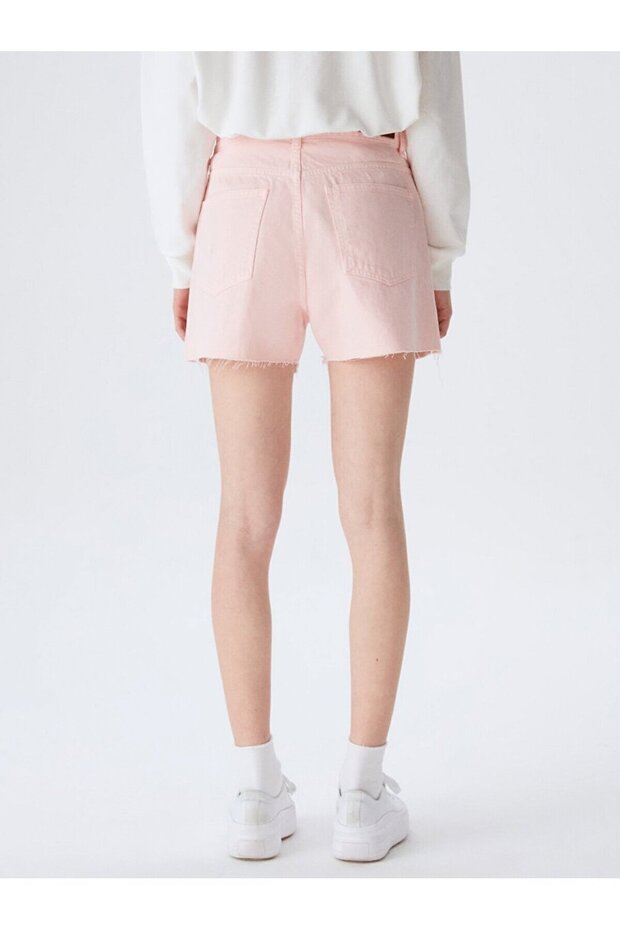 Deana Zıp Jean Şort - 3