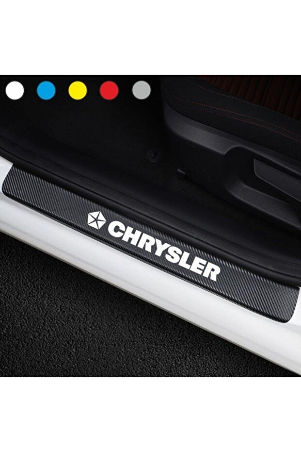 Custom New Compatible Accessory Auto Door Sill for Chrysler Special New Sticker Carbon 4Pcs