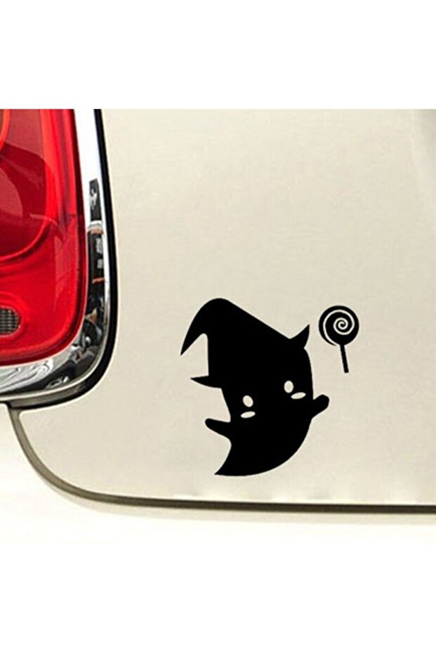 Cute Ghost Design Auto Custom New Good Quality Quality Sticker Black 19*19 cm