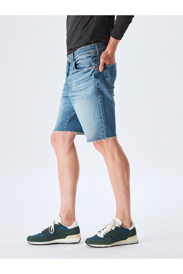 Stephano Klasik Kesim Jean Bermuda - 5