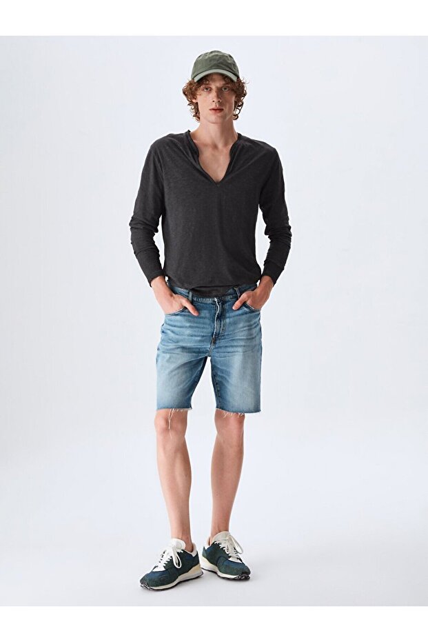 Stephano Klasik Kesim Jean Bermuda - 1