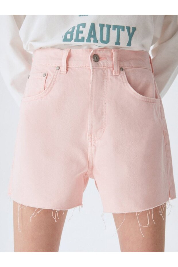 Deana Zıp Jean Şort - 6