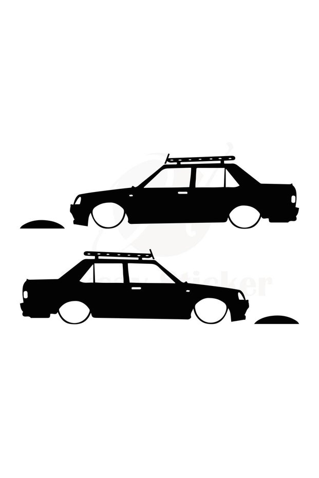 Tofaş Şahin Basık Auto Shade Domestic Production A+ Quality Black 20*5 cm Durable