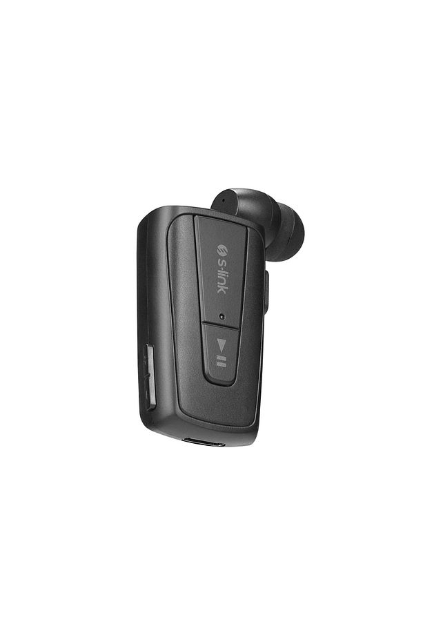 Siyah Mobil Telefon Uyumlu Makaralı Titreşimli Bluetooth Kulaklık - 2