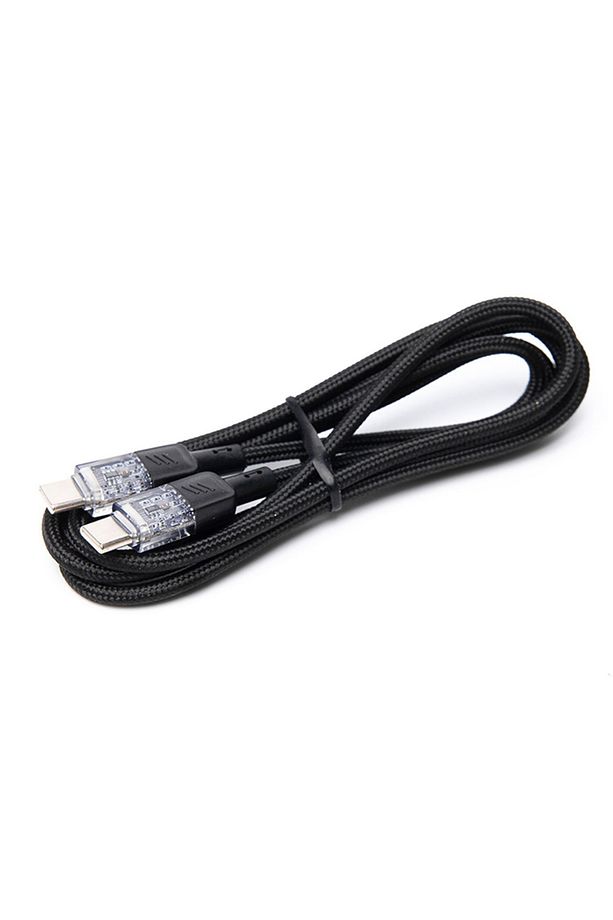 U129 Transparan Type-c To Type-c Data Ve Şarj Kablosu 1m - 4