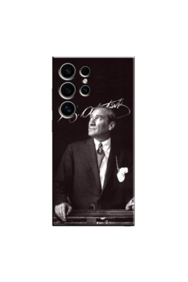 Samsung Galaxy S24 Ultra Compatible Case Mustafa Kemal Atatürk Silicone Case (Printed)