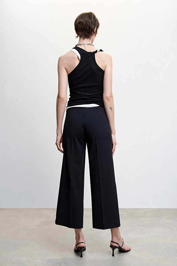 Straight culotte trousers - 11