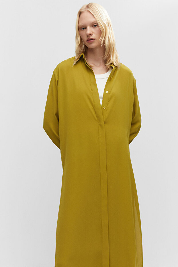 Rochie cămașă cu mâneci - Multifuncțional - 2