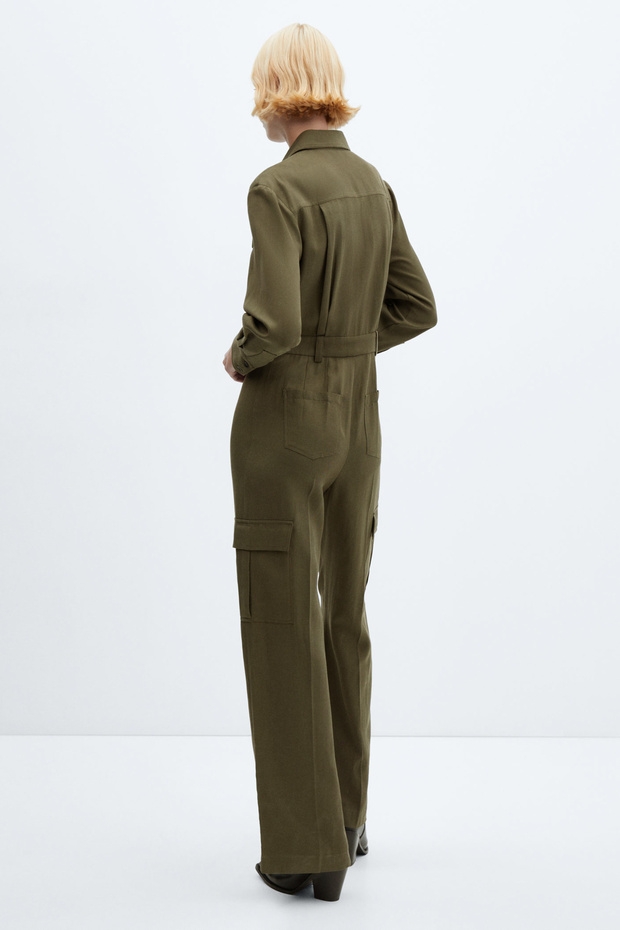 Cotton pockets jumpsuit - 12