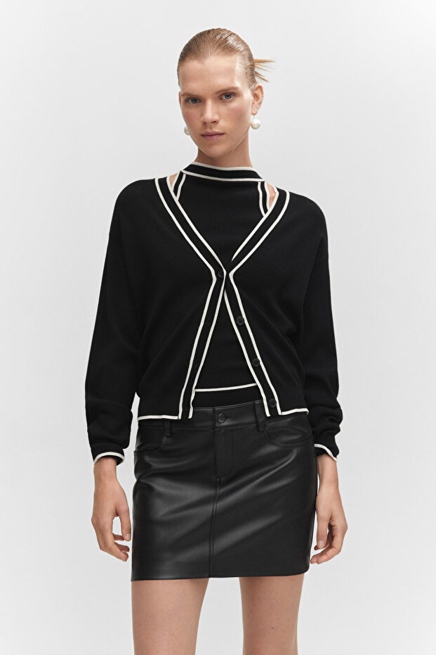 Leather-effect mini-skirt - 2