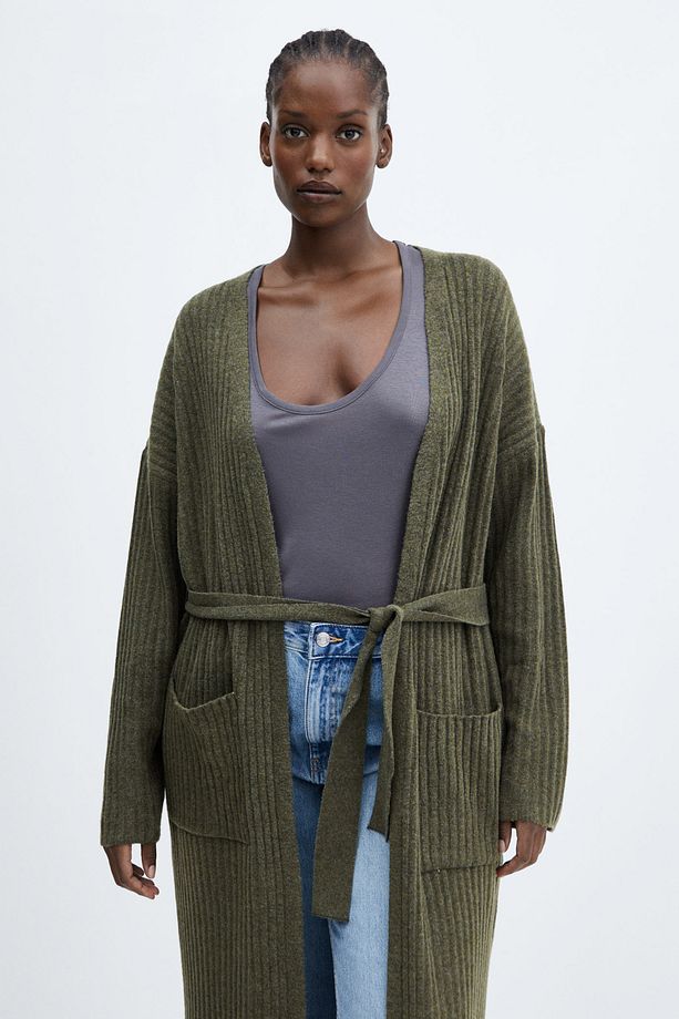 Cardigan with patch pocket - 9
