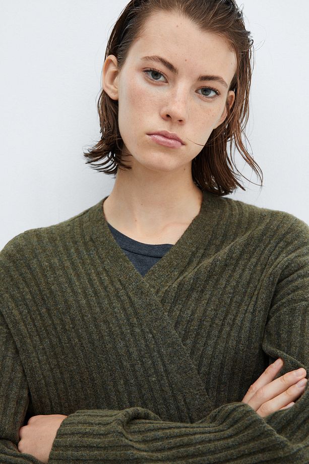 Cardigan with patch pocket - 5