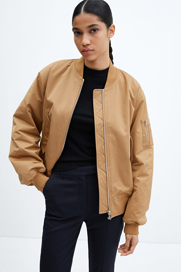 Oversized Bomber Jacket - 2