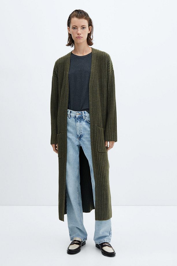 Cardigan with patch pocket - 1