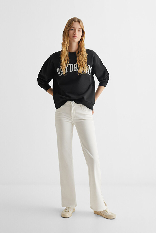 Printed message sweatshirt - 1