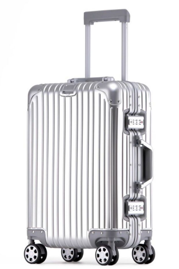 Monat Luggages Alüminyum Kırılmaz Premium 20 Inç Döner Tekerli Tsa Kilit Kabin Boy Valiz Bavul Bavul