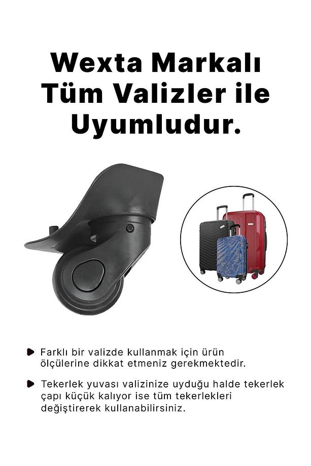 Valiz Tekerleği Tek Teker 01 4 Adet - 4
