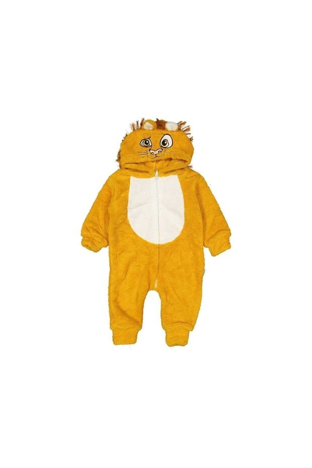 Baby Welsoft Tiger Jumpsuit Zippered 1-3 Years Slim Fit