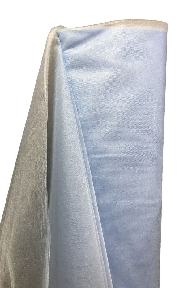 Blue Crystal Tulle – 1 Meter Length, 3 Meters Width