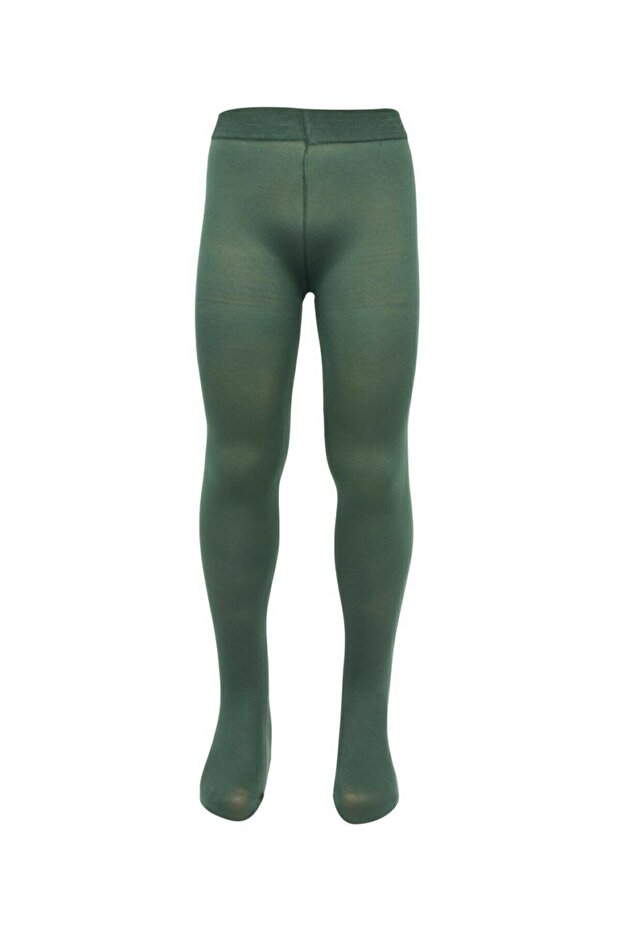 Girl's Dark Green Micro 40 Pantyhose