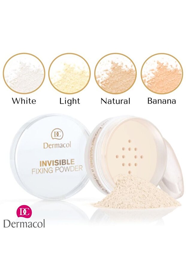 Invisible Fixing-Transparent Powder Lasting Velvety Fixer Transparent Finishing Powder Natural