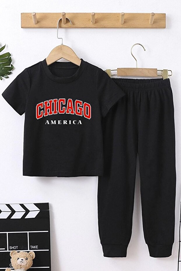 Kids Chiago Bottom - Top Tracksuit Set