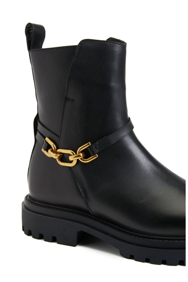 Siyah Kadın Deri Bot - 6