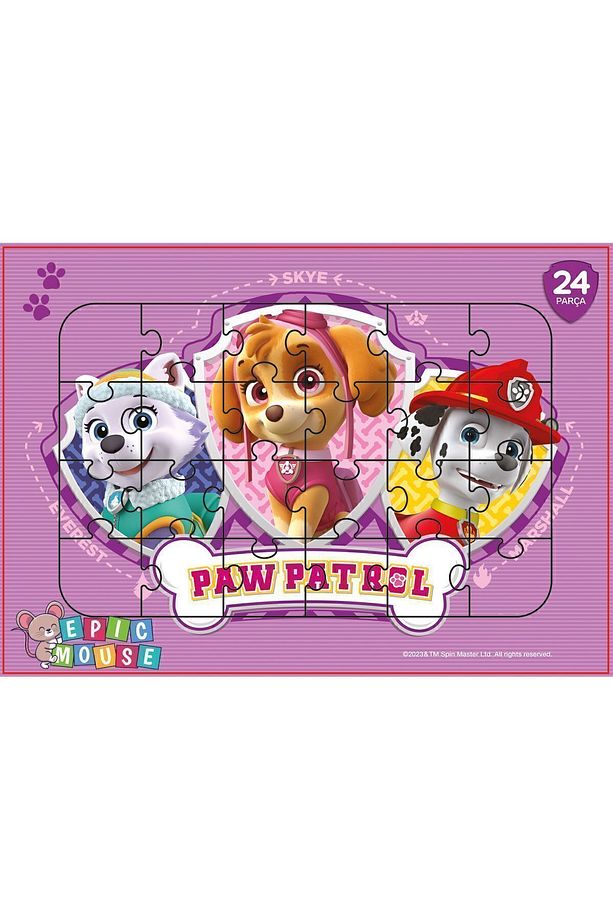 Paw Patrol Eğitici Puzzle - Başlangıç Seviyesi - 24 Parça Frame Puzzle/Yapboz - 1