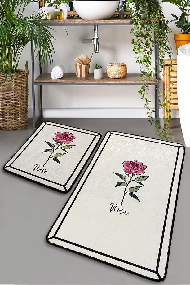 Romance 2'li Set Banyo Halısı Djtbanyo - 1