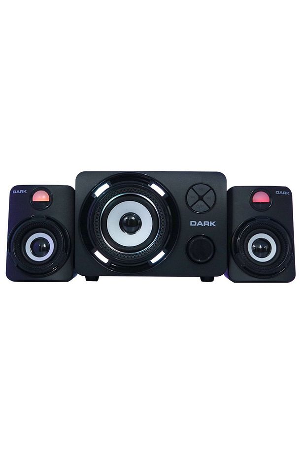 SP-214 11W RMS 7 Farklı Renk Titreşimli LED 2+1 Multimedia Speaker Hoparlör (DK-AC-SP214) - 2