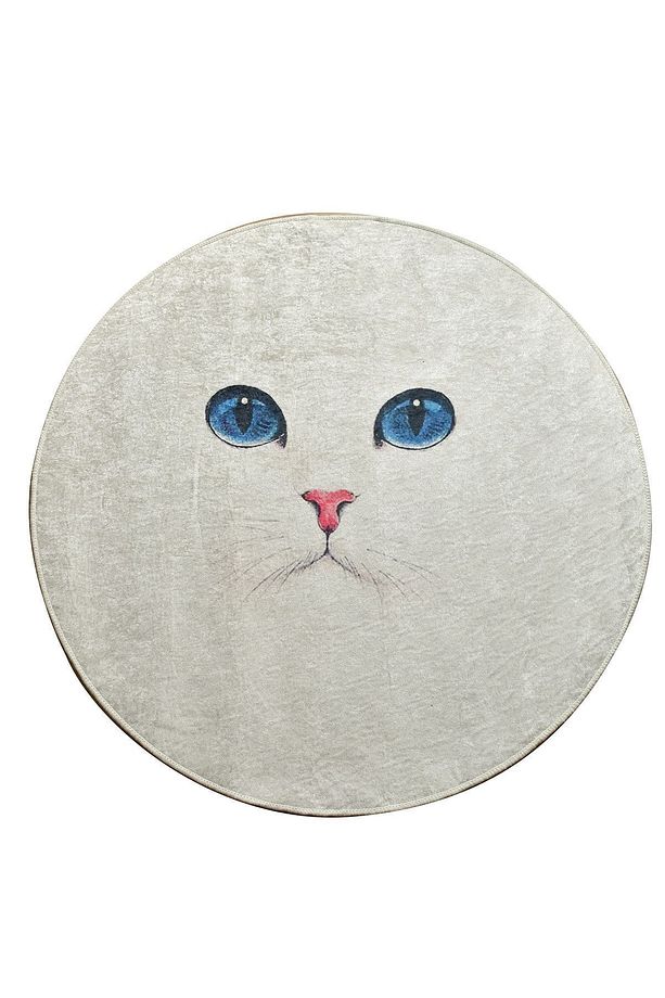 Blue Eyes Çap 100 Cm Banyo Halısı Djth - 2