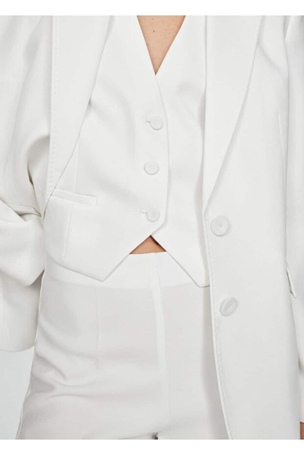 Düğmeli takım yelek - 6