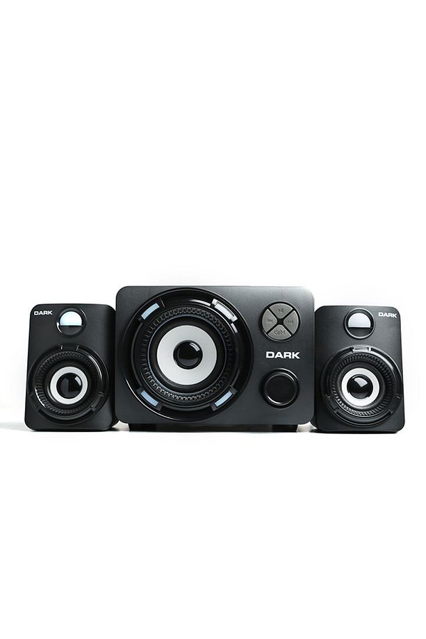 SP-214 11W RMS 7 Farklı Renk Titreşimli LED 2+1 Multimedia Speaker Hoparlör (DK-AC-SP214) - 4