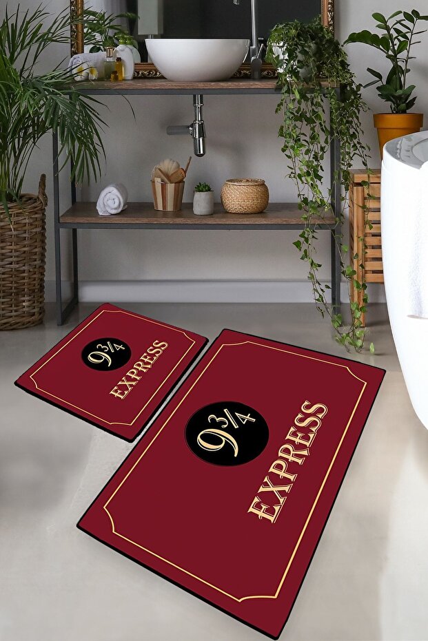 Express Set of 2 Bathroom Rugs Bath Mat