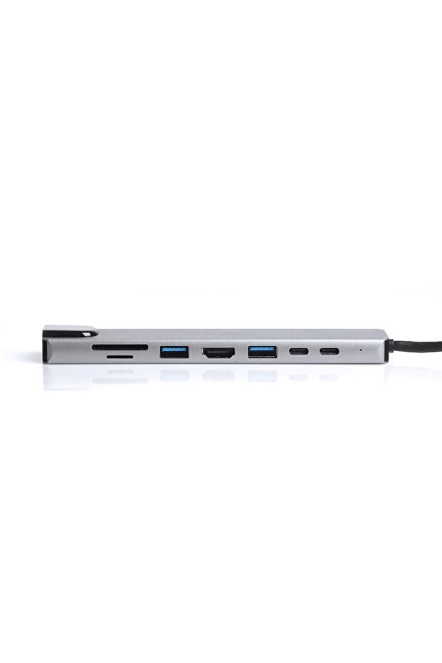 Usb 3.1 Type-c 8 In 1 Ethernet Hdmi Tf Sd Kart Okuyucu Usb 3.0 Usb-c Pd Dönüştürücü Çevirici Hub - 4