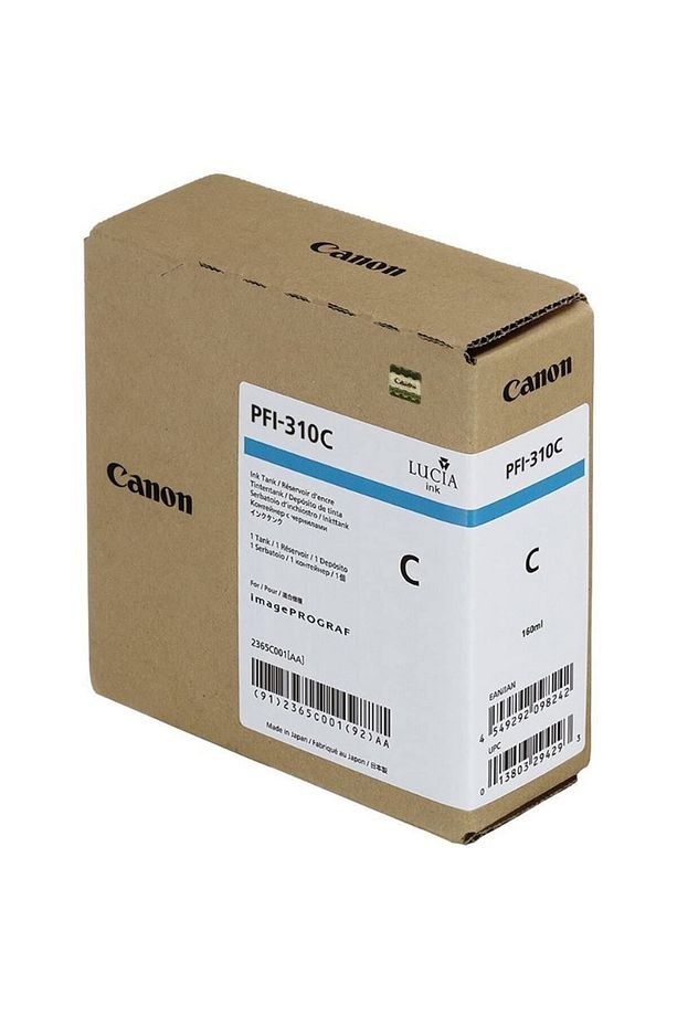 Plottersarf® Pfı-310 C (CYAN) Mavi Plotter Orijinal Mürekkep Kartuş 330 Ml. (2360C001) - 1