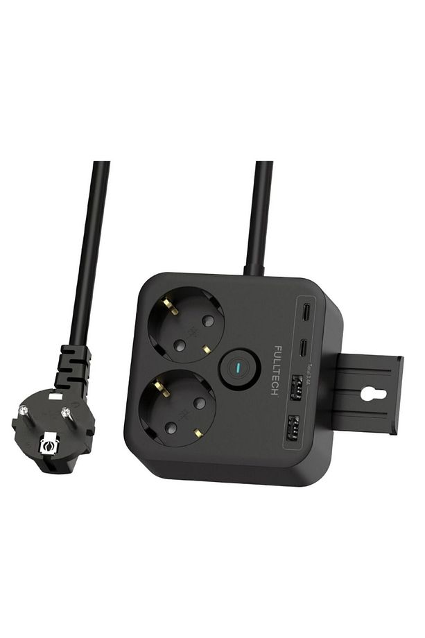 Termal Akım Korumalı Isıya Dayanıklı 2'li Duvar Tipi Priz 2x Usb 2x Type-C - 1