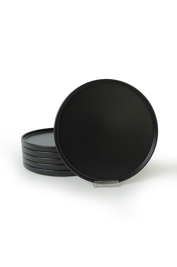 Mat Siyah Stackable Servis Tabağı 27 Cm 6 Adet 956 - 5