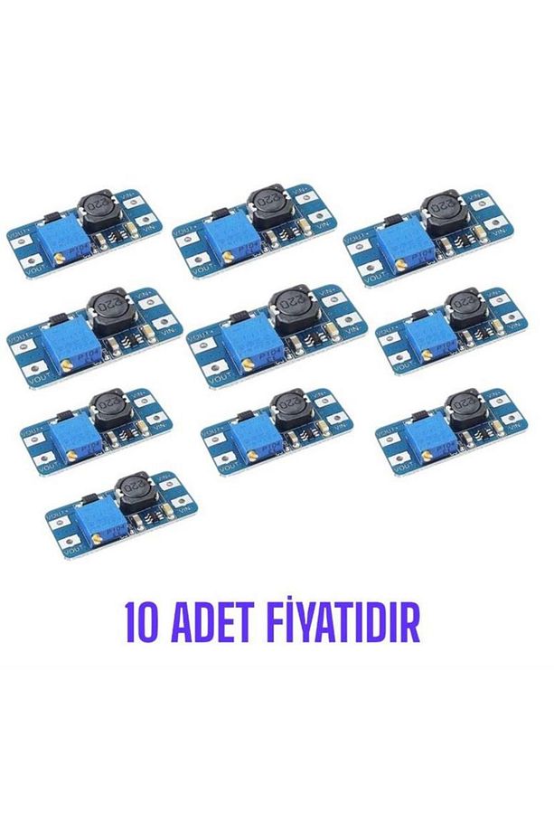 MT3608 Ayarlanabilir Voltaj Yükseltici Kart - 10 ADET - 1