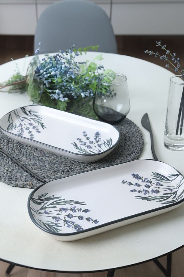 Çiçek Bahçesi Noyan Kayık Tabak 28 Cm 2 Adet 18940 - 2