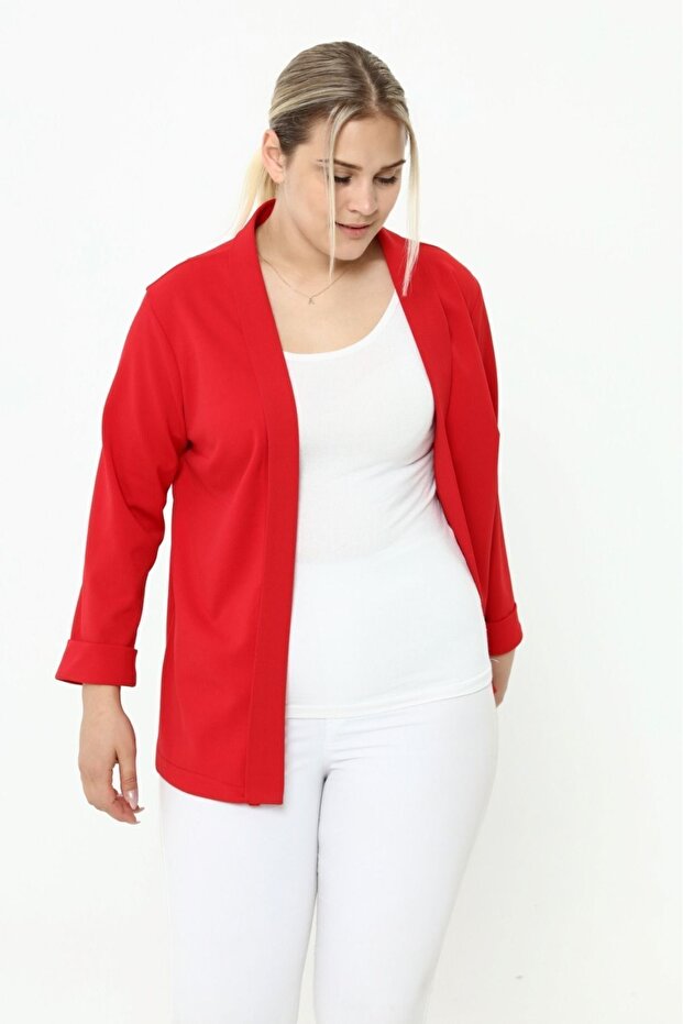 سترة حمراء مقاسات كبيرة - 5